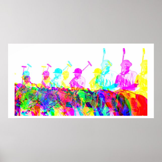 Polo Players Wall Art Print (Front)