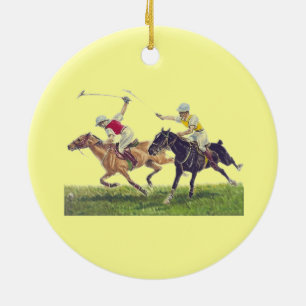 Polo Ponies Ceramic Tree Decoration
