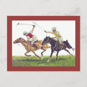 Polo Ponies Postcard