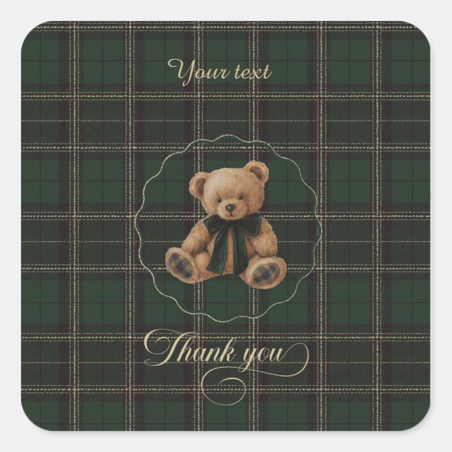 Polo Teddy Bear Sticker (Front)