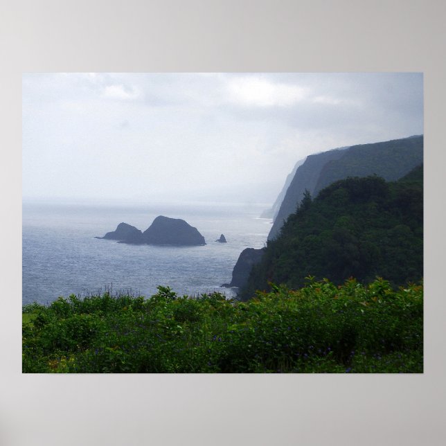 Pololu Valley Lookout, Hawaii, Print (Front)