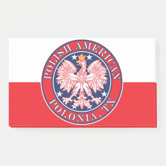 Polonia Texas Polish American Eagle Post-it Notes