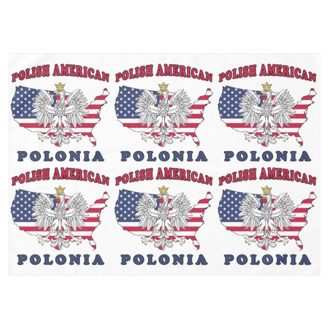 Polonia Texas Polish American Tablecloth (Front (Horizontal))