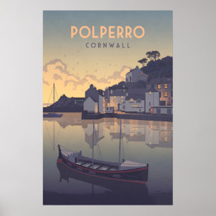 Polperro Cornwall Travel Poster
