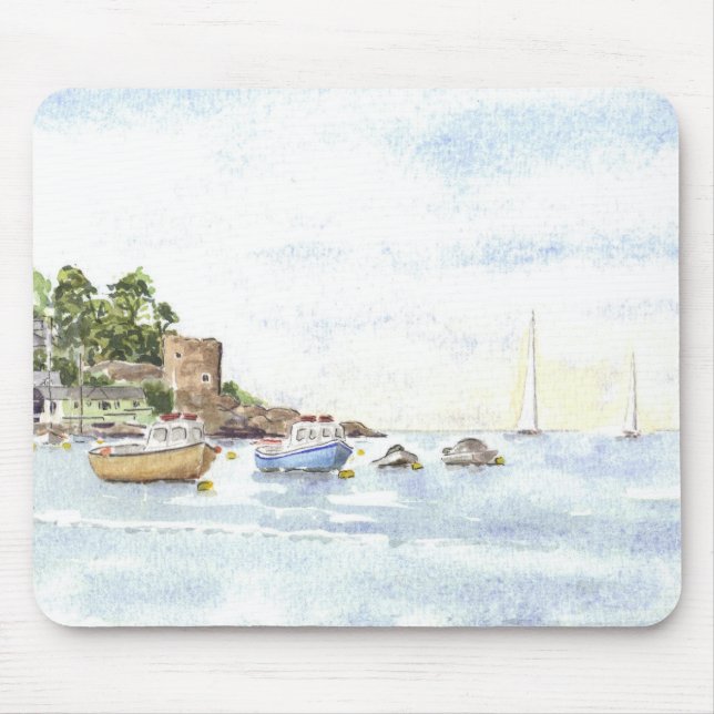 'Polruan Castle' Mousepad (Front)