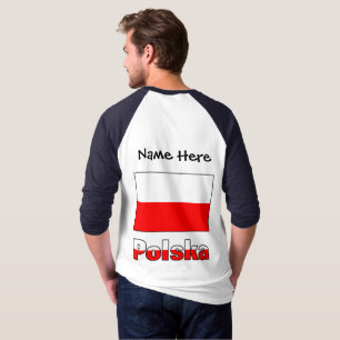 Polska and Polish Flag Personalised T-Shirt