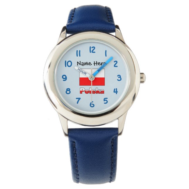 Polska and Polish Flag Watch (Front)