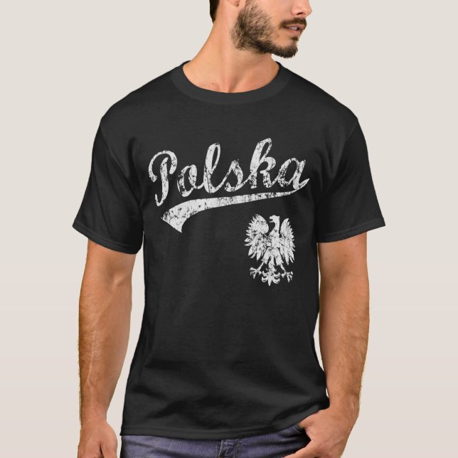 Polska Baseball Style t shirt (Front)