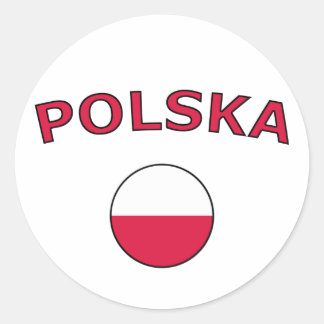 Polska Classic Round Sticker