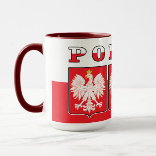 Polska Eagle Flag Shields Mug
