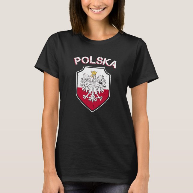 Polska Eagle/ Polish Flag T-Shirt (Front)
