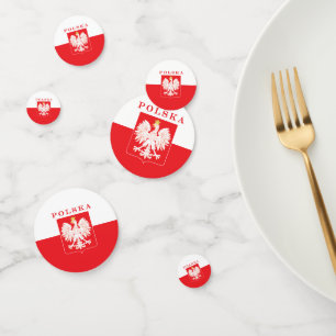 Polska Eagle Red Shield Confetti