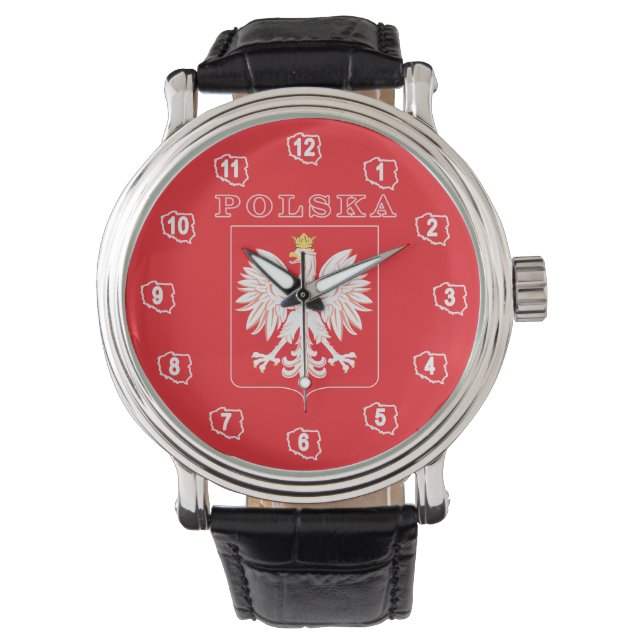 Polska Eagle Red Shield Watch (Front)