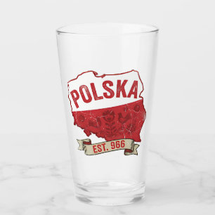 Polska Est. 966 Coffee Mug Glass