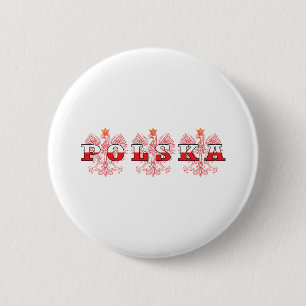 Polska Flag Red Eagles 6 Cm Round Badge