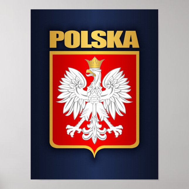Polska (Poland) COA Poster (Front)