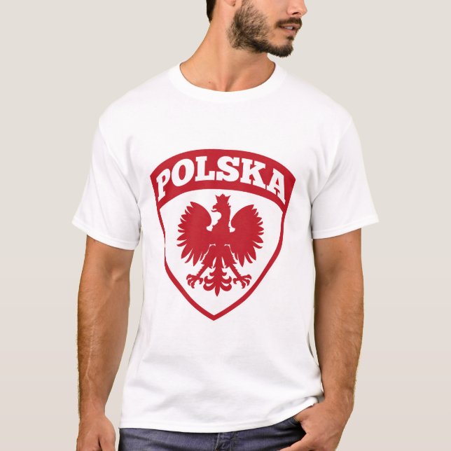 Polska Poland Poland Coat of arms shield gift T-Shirt (Front)