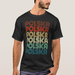 Polska Poland Polish Pride Retro Vintage Design Gi T-Shirt