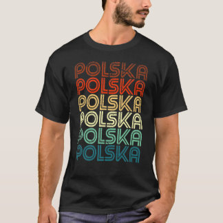 Polska Poland Polish Pride Retro Vintage Design Gi T-Shirt