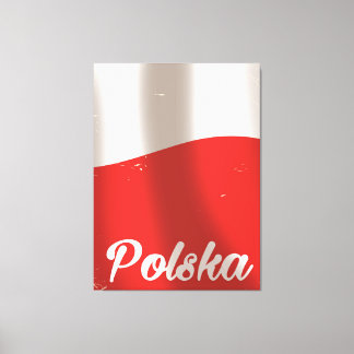 Polska, Poland vintage travel poster Canvas Print
