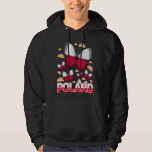 Polska Polish Ideas For Kids With Poland Flag & Pi Hoodie