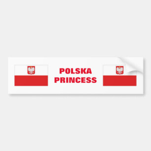 POLSKA PRINCESS BUMPER STICKER