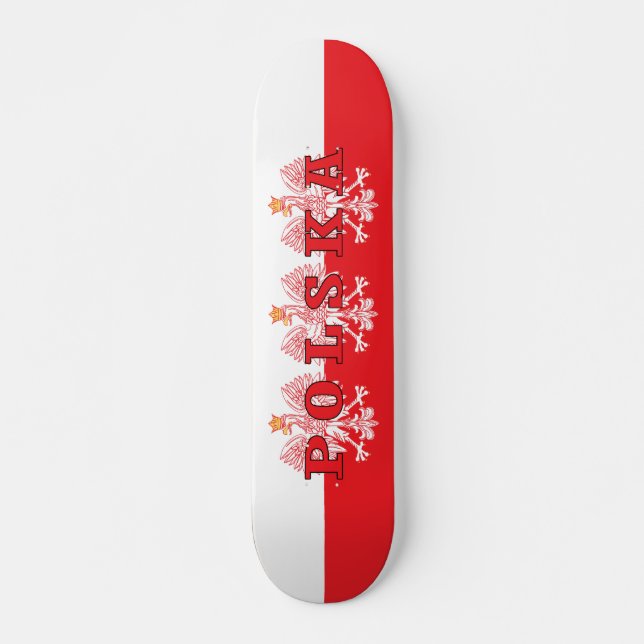 Polska Red Eagles Skateboard (Front)