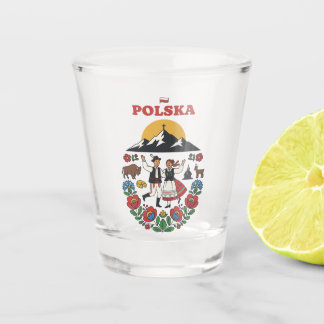 Polska Tatra Folk Mountain Art Shot Glass