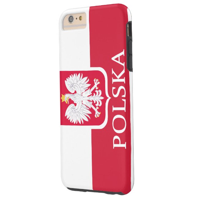 Polska White Eagle Flag Case-Mate iPhone Case (Back Left)