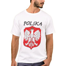 Polska White Eagle on Shield