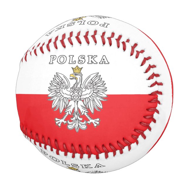 Polska With Polish Eagle Baseball (Front Right)