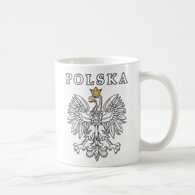 Polska With Polish Eagle Coffee Mug (Right)