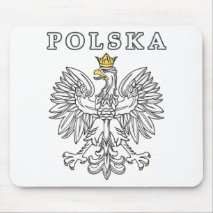 Polska With Polish Eagle Mouse Mat