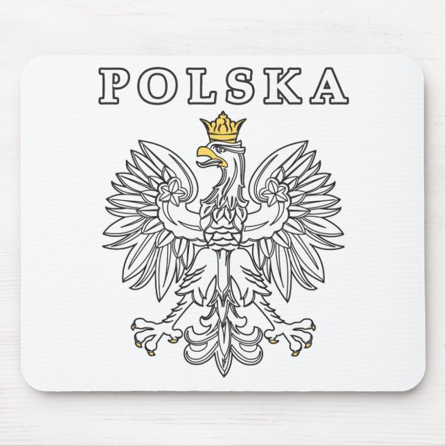 Polska With Polish Eagle Mouse Mat (Front)