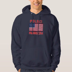 Polski American Flag Hoodie