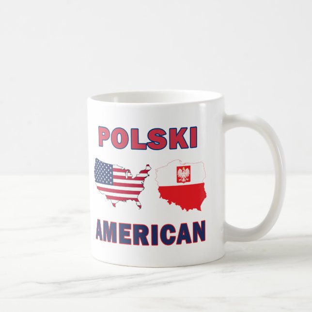 Polski American Map Coffee Mug (Right)