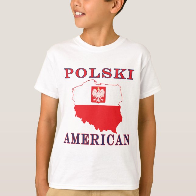 Polski American Map T-Shirt (Front)