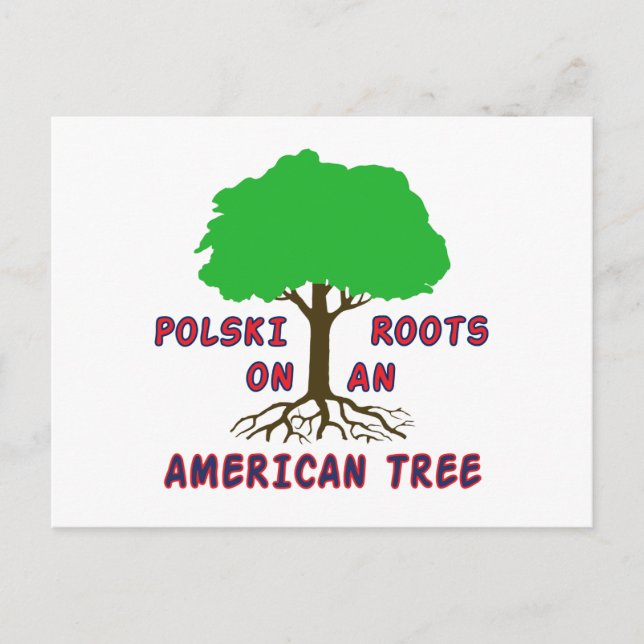 Polski American Roots Postcard (Front)