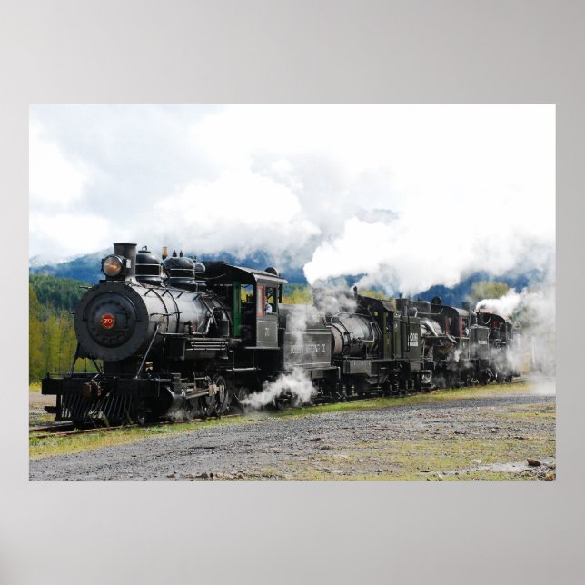 Polson Logging Company Train Print (Front)