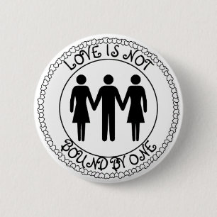 Poly Man 6 Cm Round Badge