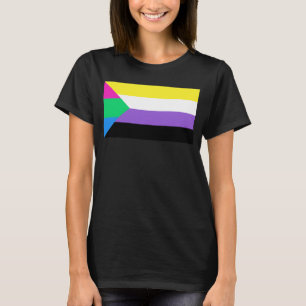 Poly Nonbinary flag colours LGBT T-Shirt
