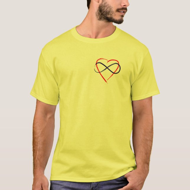 Poly symbol brush finish. T-Shirt (Front)