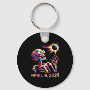 Poly Total Eclipse April 8th 2024 Skeleton Key Ring