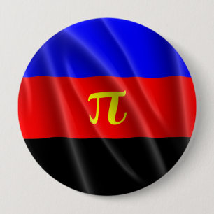 POLYAMOROUS PRIDE FLAG WAVY DESIGN - 2014 PRIDE.pn 10 Cm Round Badge