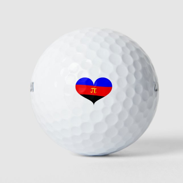 Polyamorous Pride Golf Balls (Front)