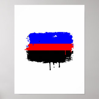 POLYAMORY FLAG DRIPPING POSTER