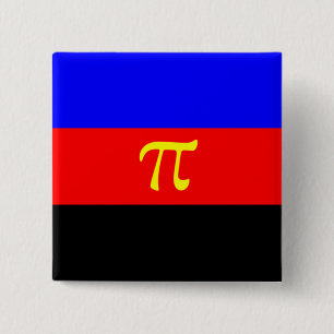 Polyamory Pride Flag 15 Cm Square Badge