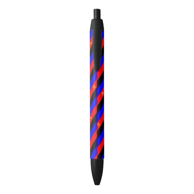 Polyamory Pride Flag Blue Ink Pen (Back (Vertical))