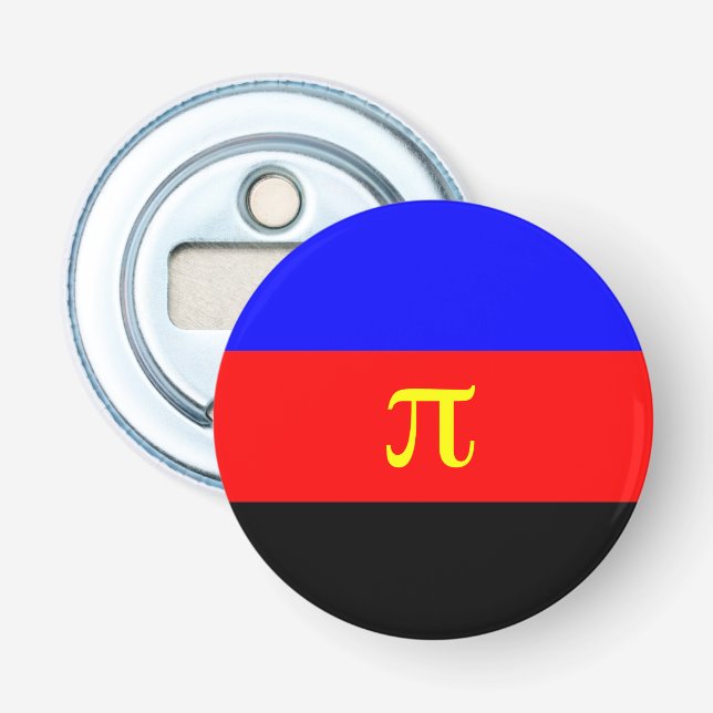 Polyamory Pride Flag Bottle Opener (Front)