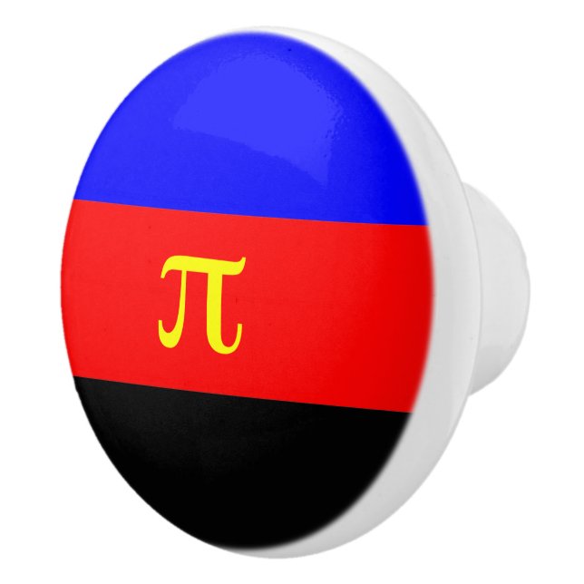 Polyamory Pride Flag Ceramic Knob (Right)
